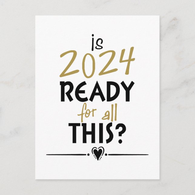 Carte Postale 2024 est-il prêt pour tout cela (Devant)