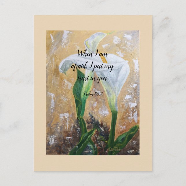 Carte Postale 2024 JW year text Psalm 56:3  (Devant)