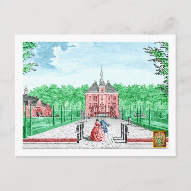 Carte Postale 2025 colorisation 1760 Imprimer Kasteel De Essenbu (Devant)