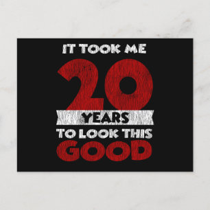 Carte Postale 20 ans Joyeux Anniversaire Ça me va bien 20ème ann