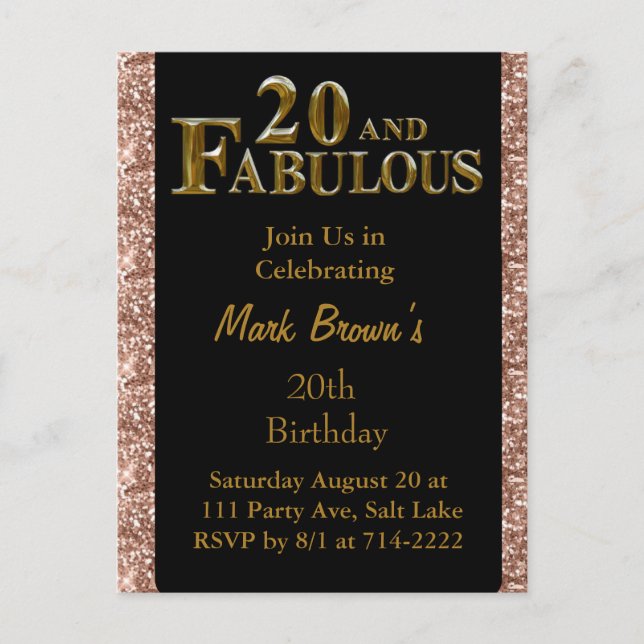 Carte Postale 20e anniversaire  (Devant)