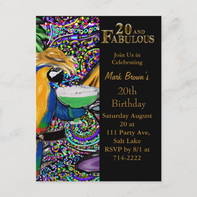 Carte Postale 20e Anniversaire  (Devant)