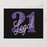 21 et Légal | 21e Anniversaire Pailleté Violet Fau