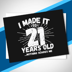 Carte Postale 21 Year Old Birthday - Birthday Meme - Funny 21st