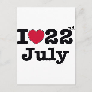 Carte Postale 22 juillet mon jour d'anniversaire