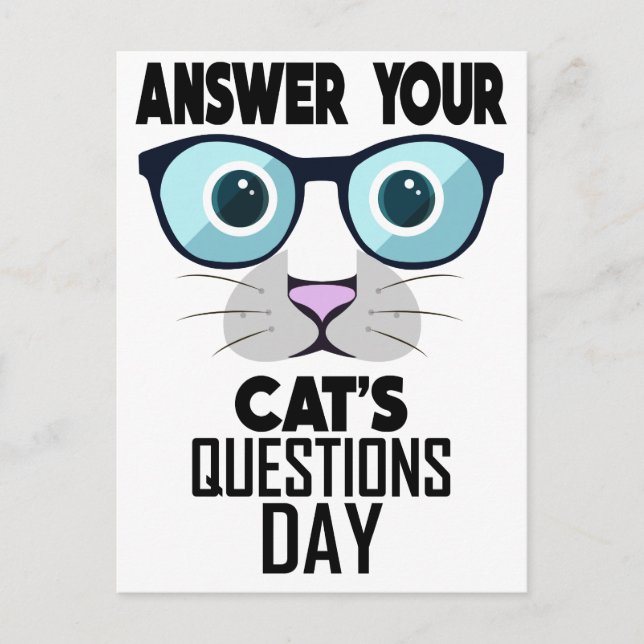 Carte Postale 22nd January - Answer Your Cat's Questions Day (Devant)
