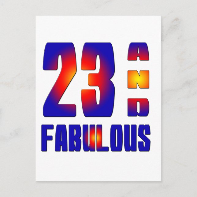 Carte Postale 23 Et Fabuleux (Devant)