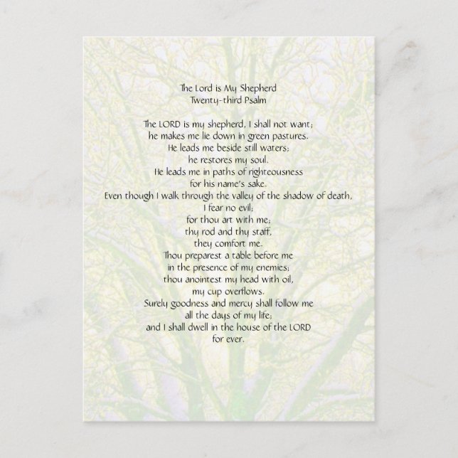 Carte Postale 23e Psaume... (Devant)