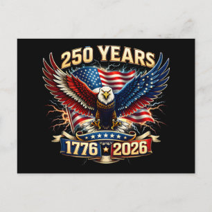 Carte Postale 250 Ans 1776 2026 Aigle Américain Patriotique