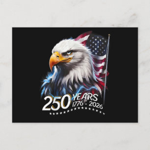 Carte Postale 250 ans 250e anniversaire patriotique américain US