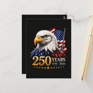 Carte Postale 250 ans d'Amérique 250e anniversaire patriotique É