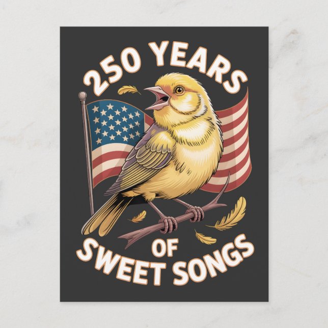 Carte Postale 250 Ans d'Art de Canari de Chansons Douces (Devant)