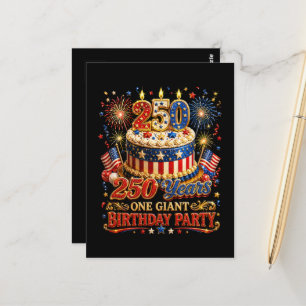 Carte Postale 250 Ans Un Géant Anniversaire 250e Anniversaire Ét