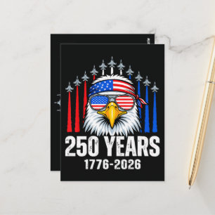 Carte Postale 250e anniversaire USA aigle patriotique 250e 