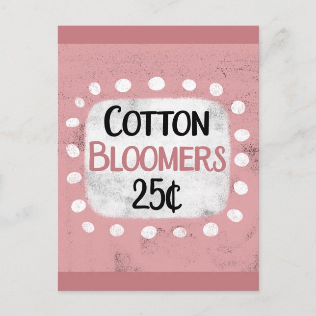 Carte postale 25 Cents Cotton Bloomers (Devant)