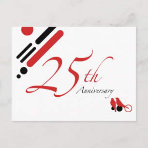 Carte Postale 25e anniversaire (oiseaux mods)