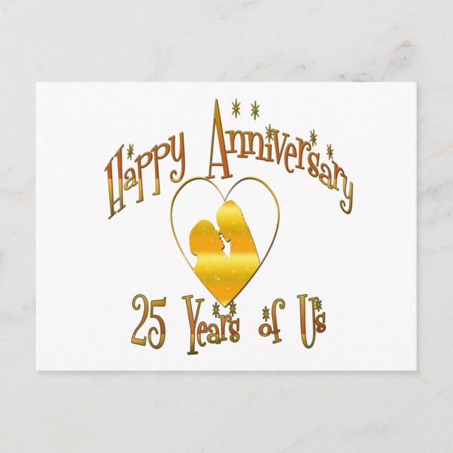 Carte Postale 25ème. Anniversaire (Devant)