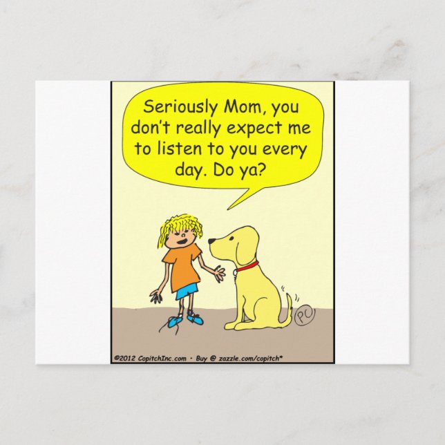 Carte Postale 265 Sérieusement maman Cartoon (Devant)
