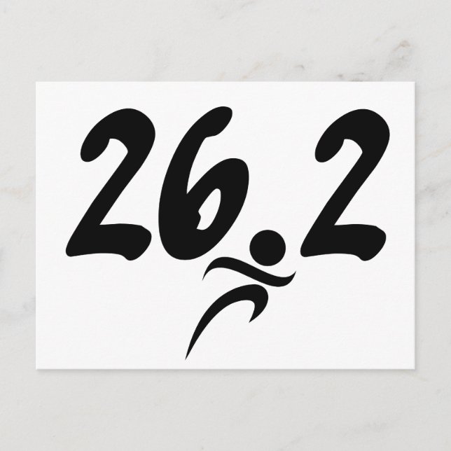Carte Postale 26,2 marathon (Devant)