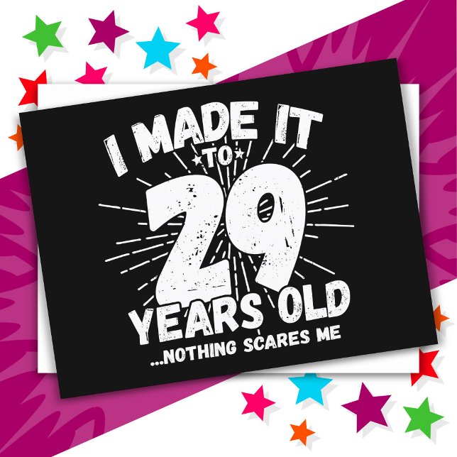 Carte Postale 29 Ans Vieux Mème Sarcastique Drôle 29e Anniversai (Créateur téléchargé)