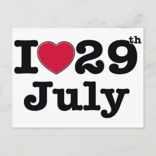 Carte Postale 29 juillet mon jour d'anniversaire