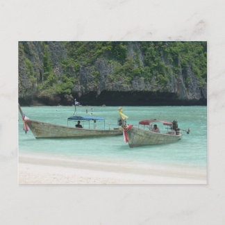 Carte Postale 2 bateaux de Longtail - îles de phi de phi,
