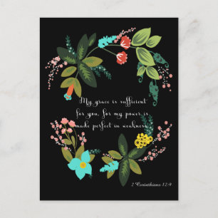 Carte Postale 2 Corinthiens 12:9