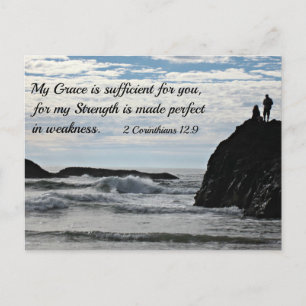 Carte Postale 2 Corinthiens 12:9 Ma grâce vous suffit.