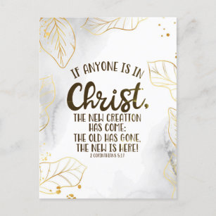 Carte Postale 2 Corinthiens 5:17 Si quelqu'un est en Christ