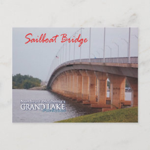 Carte postale 2 de Sailboat Bridge Grove Oklahoma