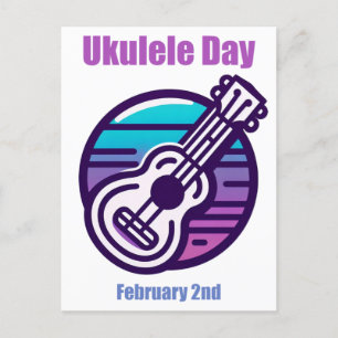 Carte Postale 2 février - Journée Ukulele
