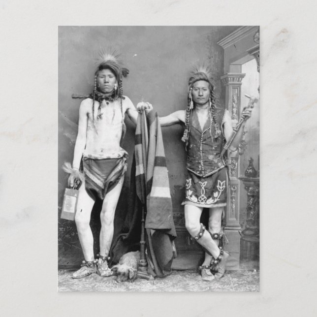 Carte Postale 2 hommes Shoshone (Devant)