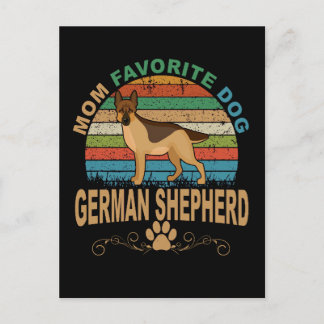 Carte Postale 2 Maman Chien favori Berger Allemand