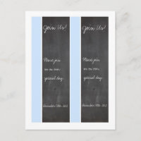2 Signets Mariage en tableau bleu