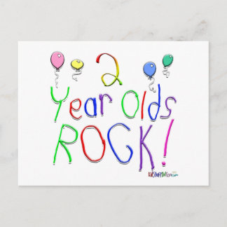 Carte Postale 2 Year Olds Rock !