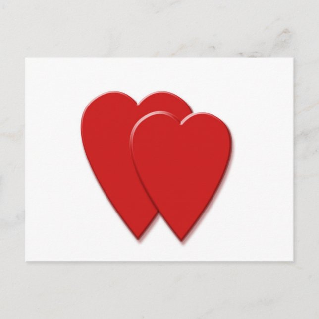 Carte Postale 2coeurs (Devant)