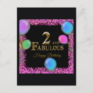 Carte Postale 2e anniversaire 