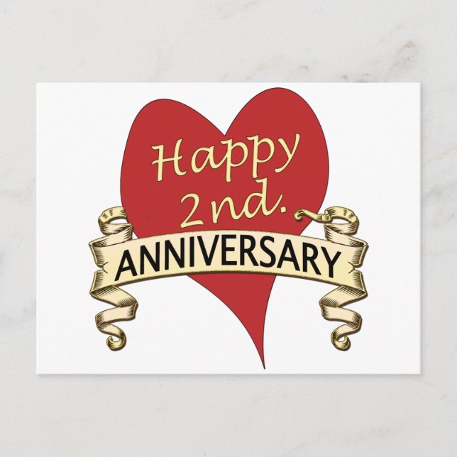 Carte Postale 2ème. Anniversaire (Devant)