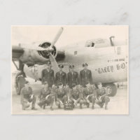 Carte postale 2ème guerre mondiale B-24 Crew