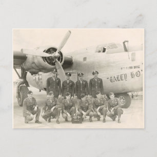 Carte postale 2ème guerre mondiale B-24 Crew