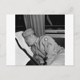 Carte Postale 2ÈME GUERRE MONDIALE Soldier Napping, 1943