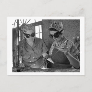 Carte Postale 2ÈME GUERRE MONDIALE Women Welders, 1942
