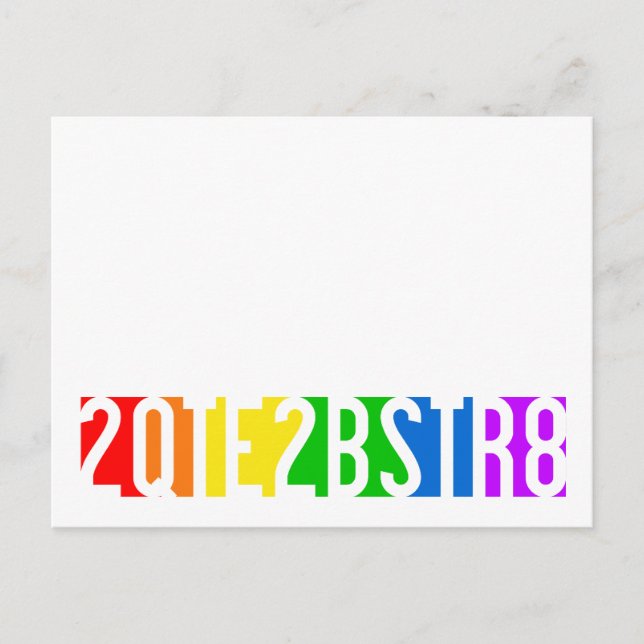 Carte postale 2QTE2BSTR8, personnaliser (Devant)