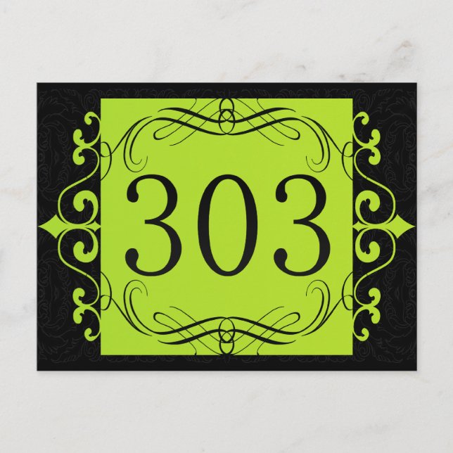 Carte Postale 303 Indicatif régional (Devant)