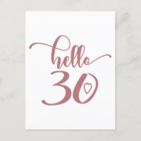 30e anniversaire Femme Bonjour 30 Mignon 30 ans