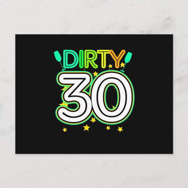 Carte Postale 30e anniversaire | Joyeux 30e anniversaire (Devant)
