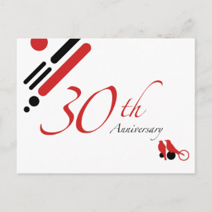 Carte Postale 30e anniversaire (mod birds)
