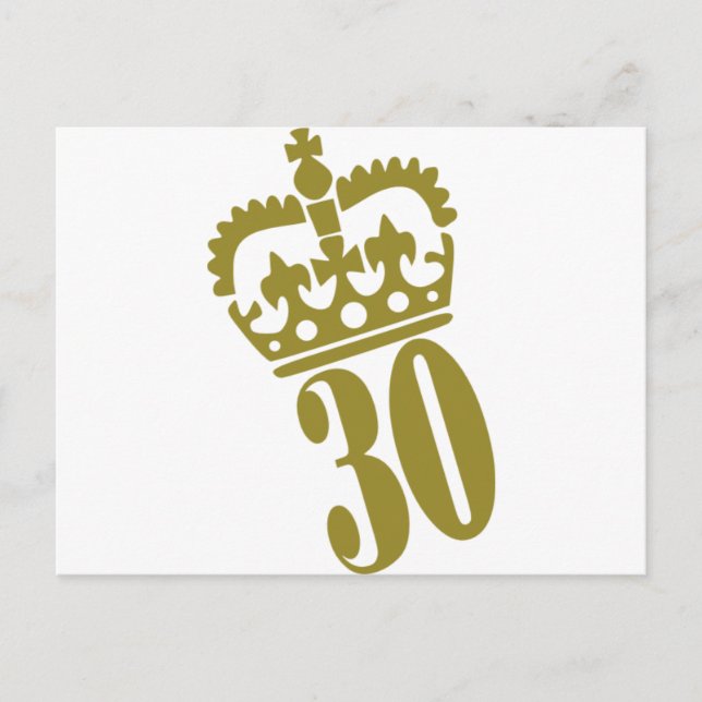 Carte Postale 30e anniversaire - Numéro - Trente (Devant)