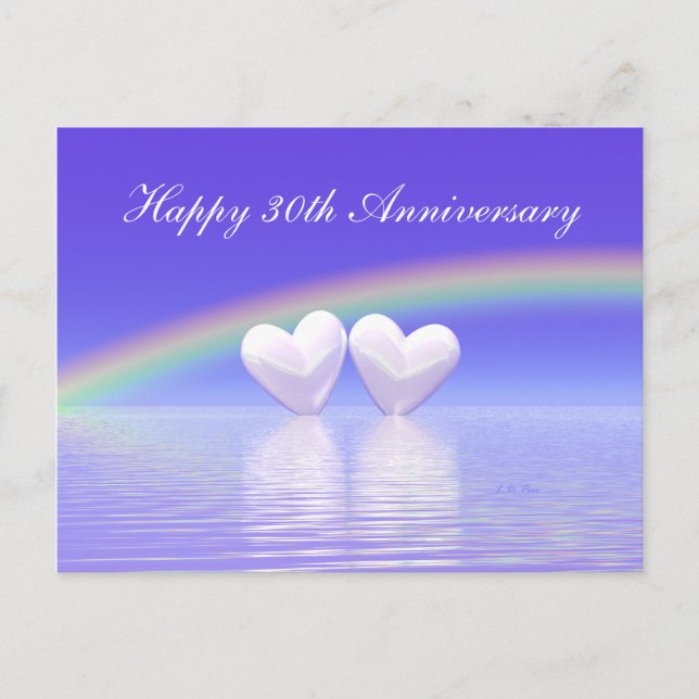 Carte Postale 30e anniversaire Pearl Hearts (Devant)