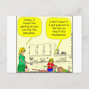 Carte Postale 311 Caricature de crêpes de maïs